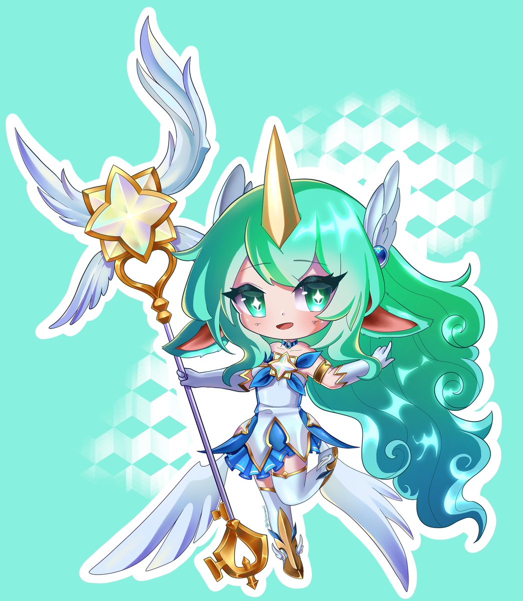 itcinnamii's tweet photo. Star Guardian Soraka ✨🩵
#artoflegends #chibi https://t.co/JYGpxKACeT
