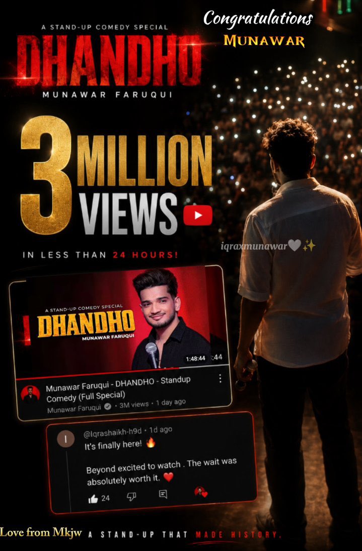 HiSamad1's tweet photo. ❥ #Dhandho is winning hearts everywhere❤️‍🔥

#MunawarFaruqui, you delivered a special that's winning hearts &amp; seeing countless edits all over the internet is amazing🥳

Now it's our turn—RT your fav edit &amp; show appreciation to the creators! 
🖇️: https://t.co/FIvOhk4DBE…

~ Samad https://t.co/hjY6T2naom