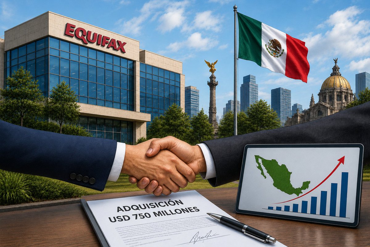 estrafini's tweet photo. 🇲🇽📊 #Equifax refuerza su apuesta por #México con una adquisición de USD 750 millones. La operación fortalecerá sus capacidades en verificación de identidad, prevención de fraude y análisis de datos, en un mercado donde la digitalización financiera sigue acelerándose. #Fintech https://t.co/EENtYCSc02