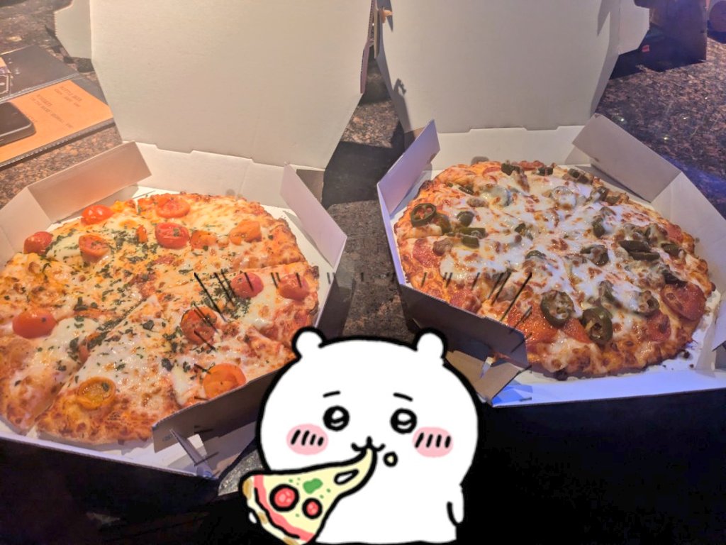 🍕美味しいよね、ちいちゃん！