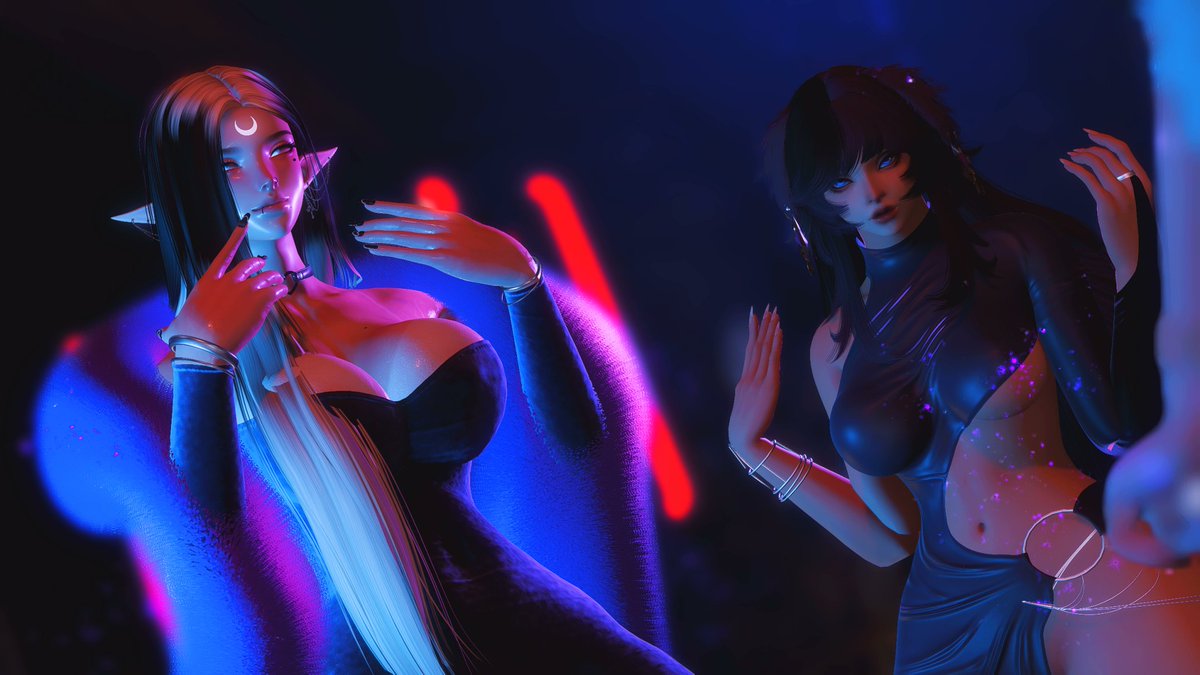 AuriFFXIV's tweet photo. Thank you to Club The Veil in Famfrit for such a nice shot. Really enjoyed ourselves. :) ♥♥ https://t.co/2xbuUN1w28