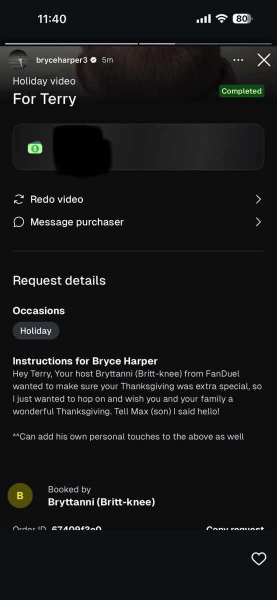 ArcainiLuke's tweet photo. Bryce Harper released a statement on the FanDuel video and Inquirer article, saying it was a cameo under a different name. FanDuel then put their logo on the video. https://t.co/LWkT5V7fHp