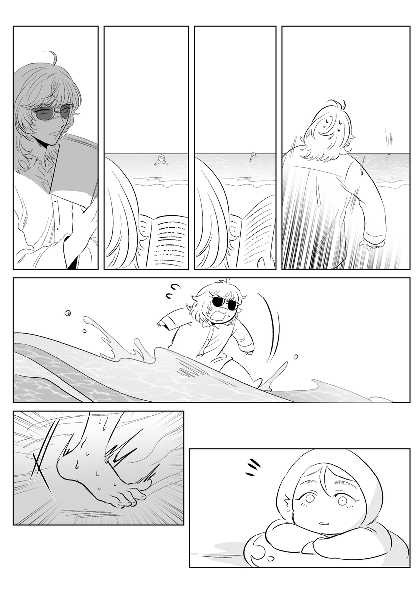 yolcat1995's tweet photo. 오바요 여름휴가 만화⚔️🕯️🧤
オバヨ Summer Vacation https://t.co/tZdwjimYN1