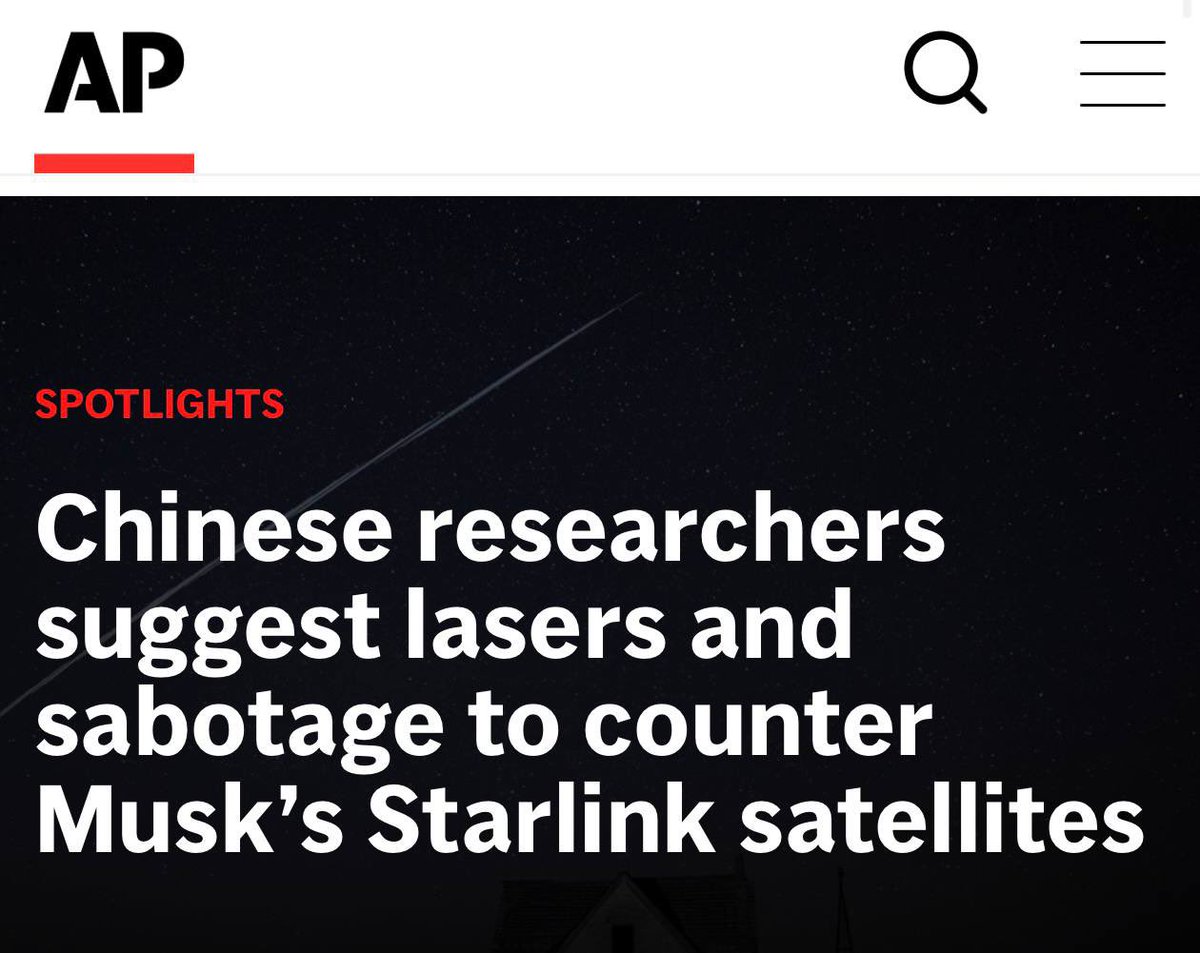 Dovydas44444's tweet photo. 🇨🇳China is plotting to take on Elon Musk’s dominance in satellite communications - by any means necessary … 

Since its first launches in 2019, Starlink has come to account for about 2/3 of all active satellites globally. SpaceX is running more than 8,000 satellites and eventually aims to deploy tens of thousands more.

Starlink operates in more than 140 countries, recently making inroads in 🇮🇳India, Far East Asia and Africa - overcoming powerful political opposition and lobbying by legacy telecom interests. 

On the company’s own map, Starlink coverage has very few dead zones beyond those in 🇰🇵North Korea, 🇮🇷Iran and China.

Jeff Bezos’s Amazon has only 78 satellites in orbit, while London-based Eutelsat - 650. 

EU-wide project IRIS2 has stalled for political and bureaucratic reasons. 

China’s state-owned SatNet has 60 satellites in orbit, out of some 13,000 planned. 

But another Chinese company, Shanghai-based Qianfan, has already launched 90 satellites out of some 15,000 planned. 

What / who is most likely to break SpaceX’s monopoly in space:

A) Sabotage by hostile state actors;

B) Chinese state and business deploying satellites quick and at scale;

C) Amazon / 🇺🇸US competitors;

D) 🇪🇺European Union;

E) Other?