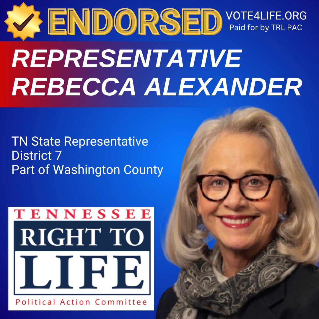 Representative Rebecca Alexander tweet media