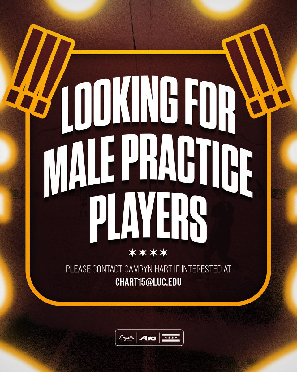 RamblersWSOC's tweet photo. We’re currently looking for male practice players to assist our team during training sessions. Interested? Please email Assistant Coach Camryn Hart for more information! https://t.co/DtM2UTnCkF