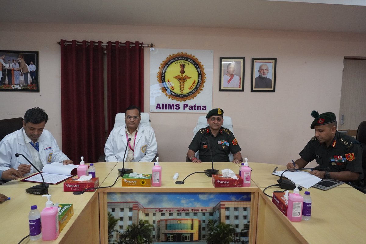 PROdefprayagraj's tweet photo. A Promise Fulfilled: AIIMS Patna Opens Its Doors to the Veteran Fraternity

The empanelment of All India Institute of Medical Sciences Patna with the Ex-Servicemen Contributory Health Scheme (ECHS) is a historic milestone for veterans and their dependents across Bihar and neighbouring states.

Coming 12 years after its establishment, this long-awaited inclusion brings the institute’s renowned clinical excellence, cutting-edge medical technology, and world-class patient care directly into the ECHS network. 

Veterans will now have significantly better access to advanced, affordable, and timely healthcare — reducing the need to travel outside the state for specialised treatment.

This is a major step forward in strengthening healthcare for those who served the nation.
#ECHS #VeteranWelfare #ServingThoseWhoServed #IndianArmy #ExServicemen
@aiims_patna @CentralOrg_ECHS @ADGPI @easterncomd @DefenceMinIndia @PIB_India @ANI @DDNews @DIAV20 @GovernorBihar 
@SpokespersonMoD