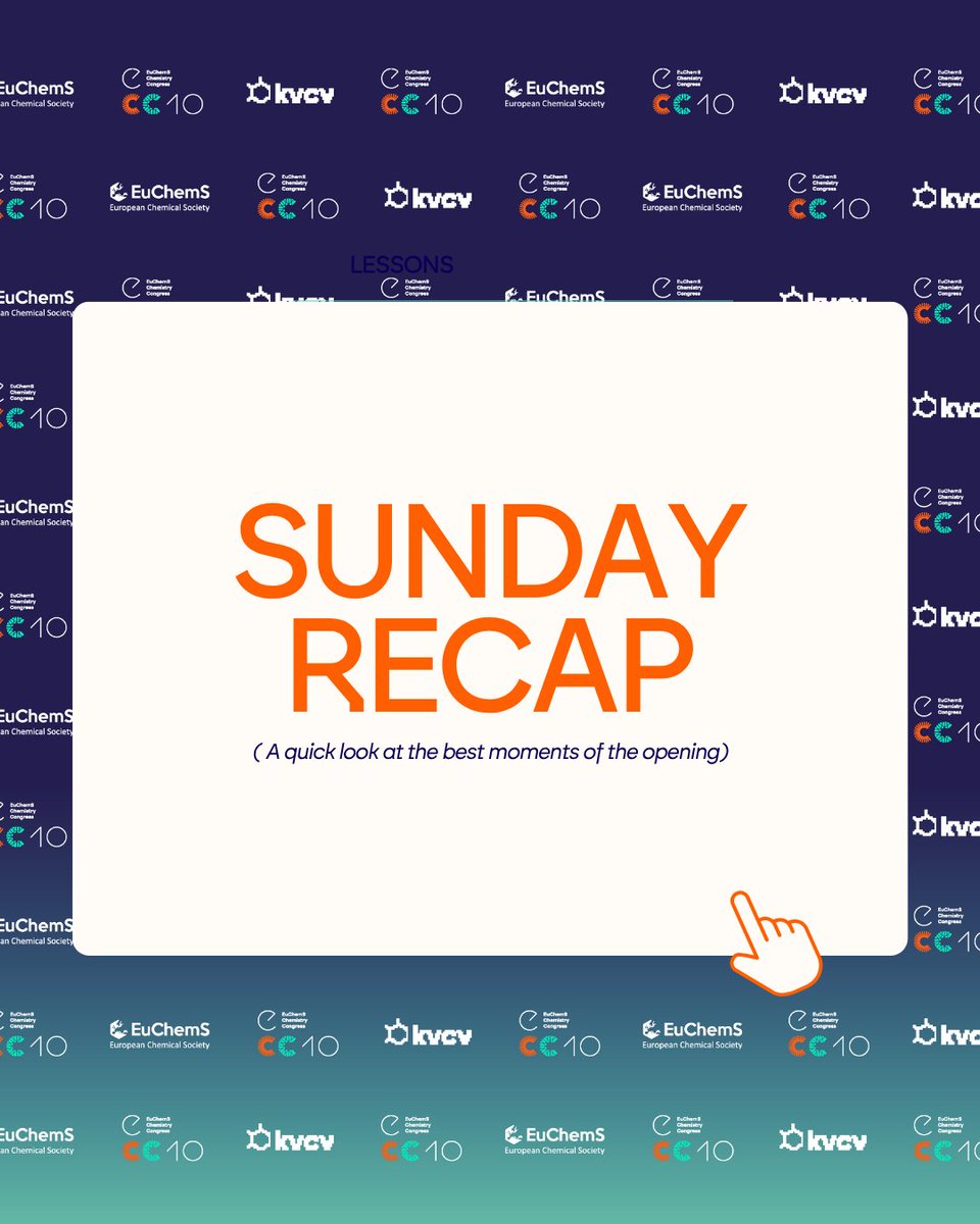 EuChemS_Congres's tweet photo. 🧪✨ ECC10 Day 1 Recap
A great start to the 10th EuChemS Chemistry Congress! The opening celebrated the EuChemS Award for Service, 20 years of EYCN, and inspiring science with lectures by Marc Koper and Roberta Sessoli. 
#ECC10 #EuChemS #Chemistry https://t.co/CPEw7TjOq3