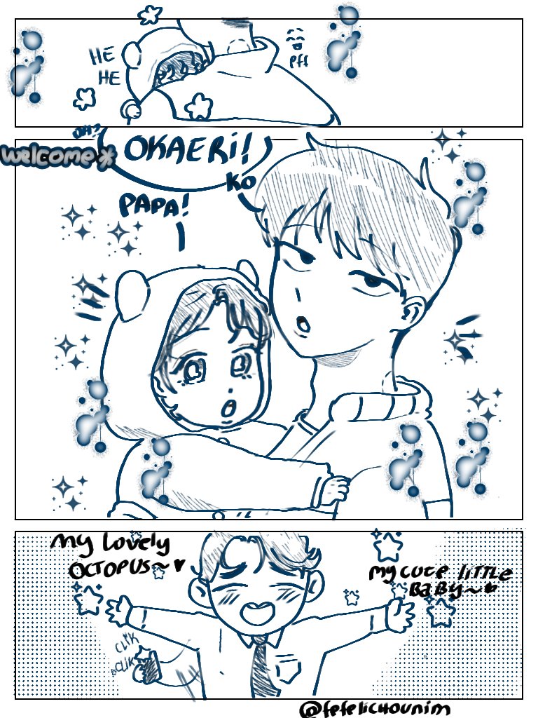 Fefelichounim's tweet photo. Okaeri Matsumura !🐙💞 After work I received a beautiful fan art that inspired me to draw the #matsunaka family (⁠ㆁ⁠ω⁠ㆁ⁠) https://t.co/jZEbGLtNOg
