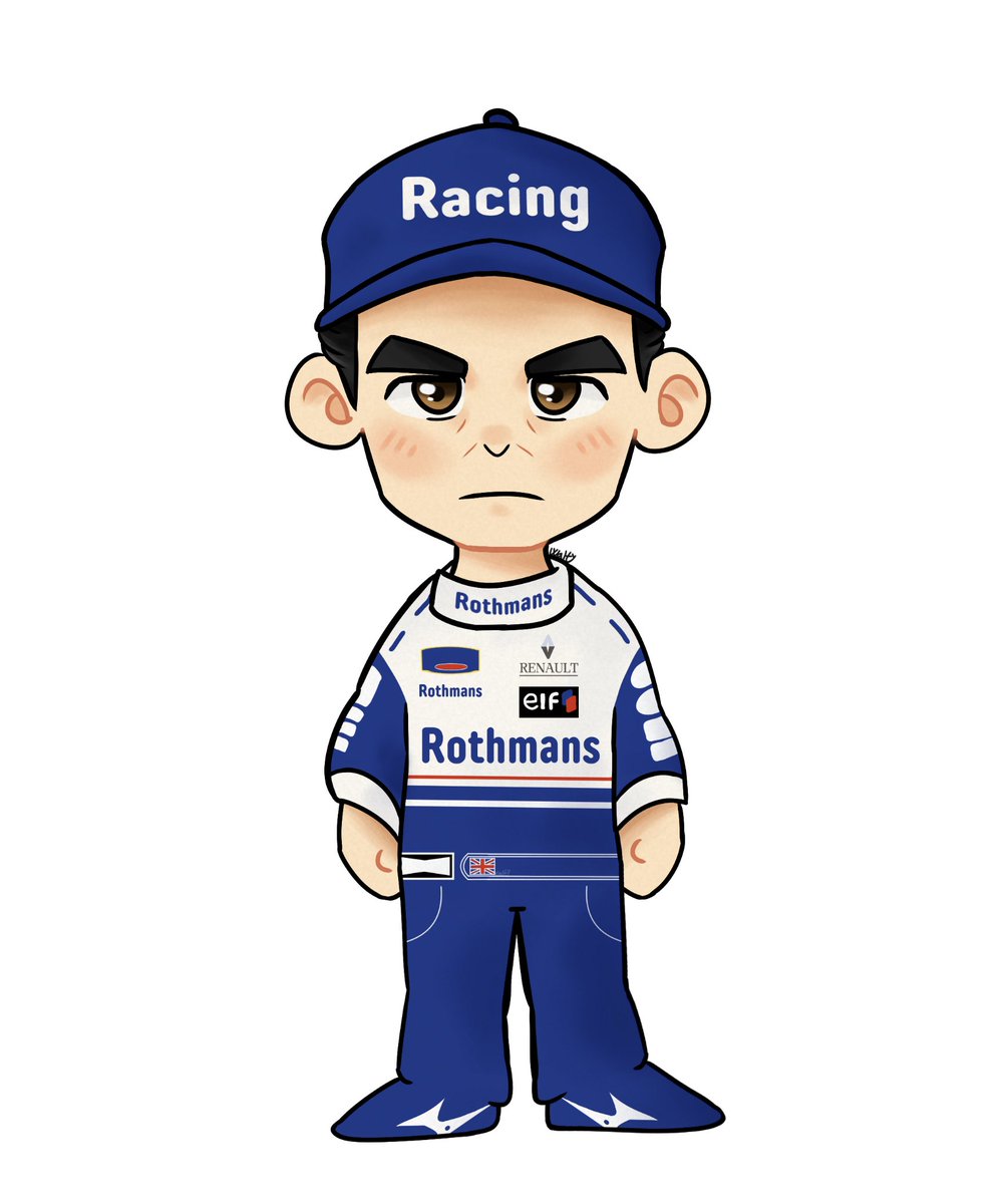 WaltyStrange's tweet photo. I'm starting posting again here. I start with this drawing of a chibi version of Damon Hill. It was the first time that I drew a chibi for real, I had fun, maybe I'll do it again 
#f1 #f1fanart #damonhill https://t.co/nWG7w8Ebpc