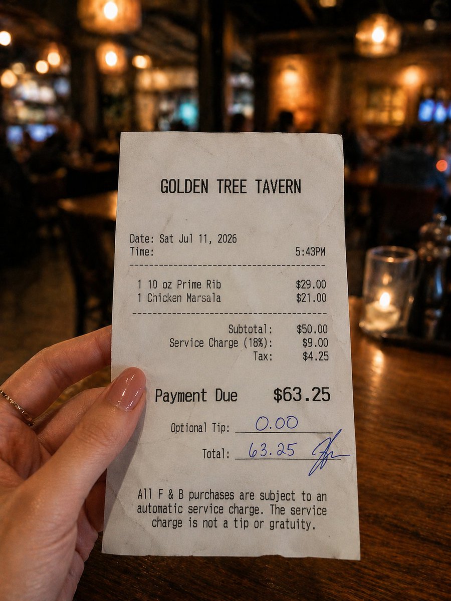 _STARAZURE's tweet photo. @PicturesFoIder Saw the same thing on my check this weekend and I tipped ZERO. Was that a bad thing to do? https://t.co/aZecpJn8yE