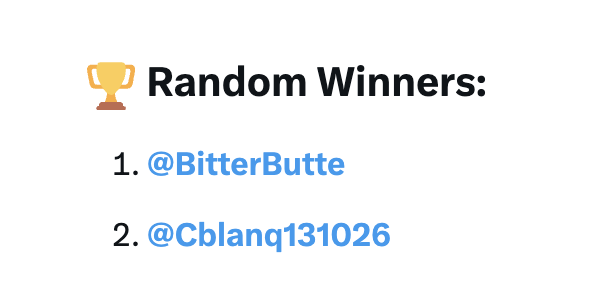 stocksgeeks's tweet photo. 🏆 Random Winners:
@BitterButte 
@Cblanq131026 
DM me to claim the prize https://t.co/WhTPRj2lj4