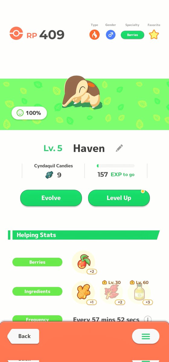 shesquiteagal72's tweet photo. My most favorite starter and very first shiny in pokesleep I love you so much cyndaquil #PokemonSleep3rd https://t.co/DZuyQjNO3J