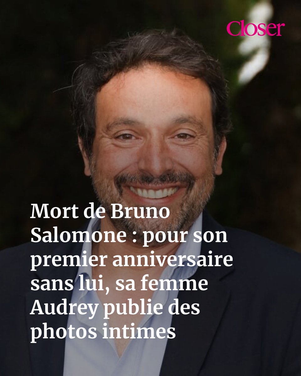 closerfr's tweet photo. 👉 https://t.co/339xGY8Td2
À l'occasion de l'anniversaire de Bruno Salomone, son épouse Audrey lui adresse un hommage poignant sur les réseaux sociaux. https://t.co/yyckuvYes2