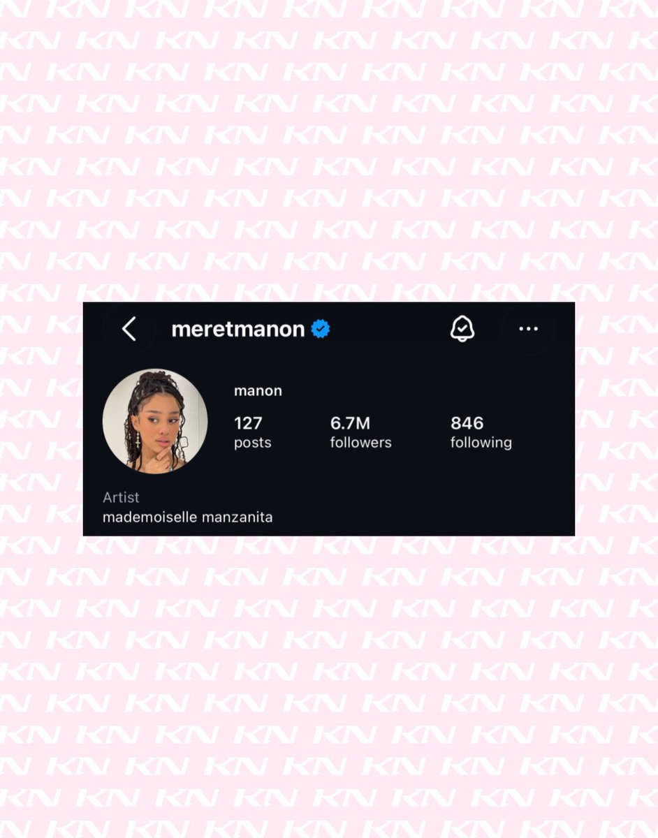 NewsKatseye's tweet photo. Manon has now reached 6.7M followers!

#MERETMANON https://t.co/Ng89ygGa8a