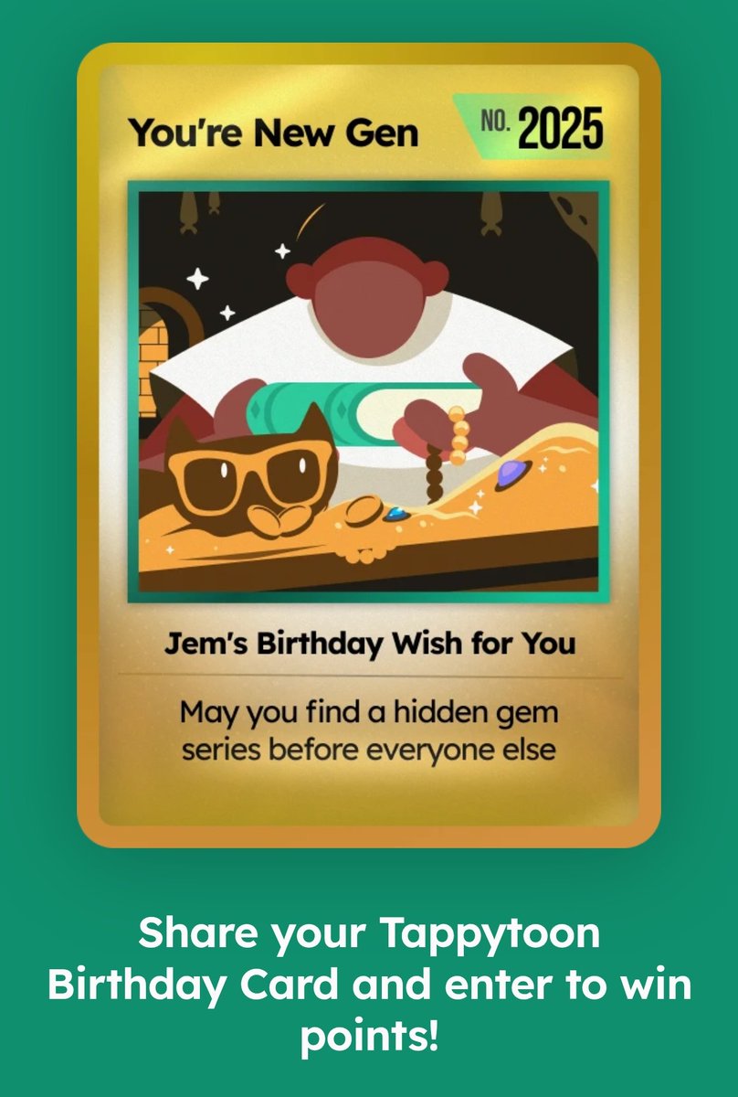 sunfloweridyll's tweet photo. My birthday wish from Tappytoon! #Tappytoon #Tappy10thBirthday https://t.co/fNzcKb9v51 https://t.co/8KGLiOfAYi