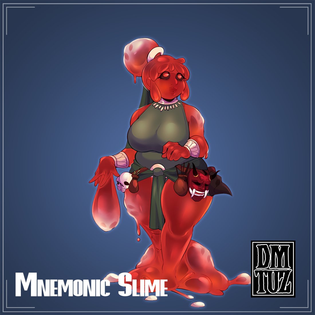 dm_tuz's tweet photo. Mnemonic slimes might shy away from physical contact with people they have grown familiar with. An accidental touch might give them access to an important memory of another and could result in a breach of boundaries.

#monstergirl #monstergirls https://t.co/9nJgygf1BX
