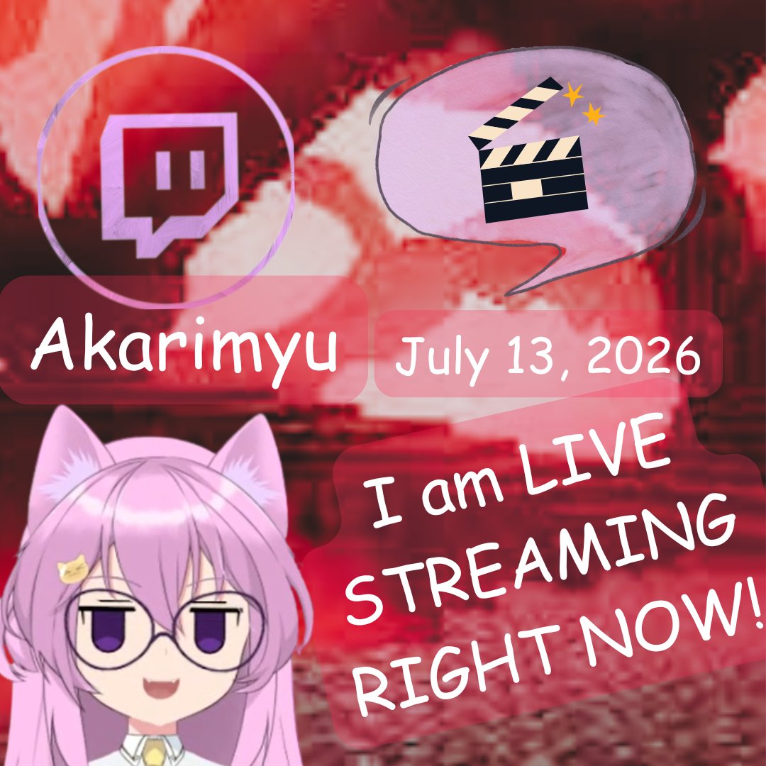 akarimyu's tweet photo. Join Aka on her Review Commentary about a Minecraft YT Video! July 13, 2026 

Streaming right now!

https://t.co/a0YDbhBRXi

#AkarimyuLive #AkarimyuKiyomi #Minecraft #Twitch #VTuber  #PHVtuber #ENVtuber https://t.co/2n8ymQyEJK