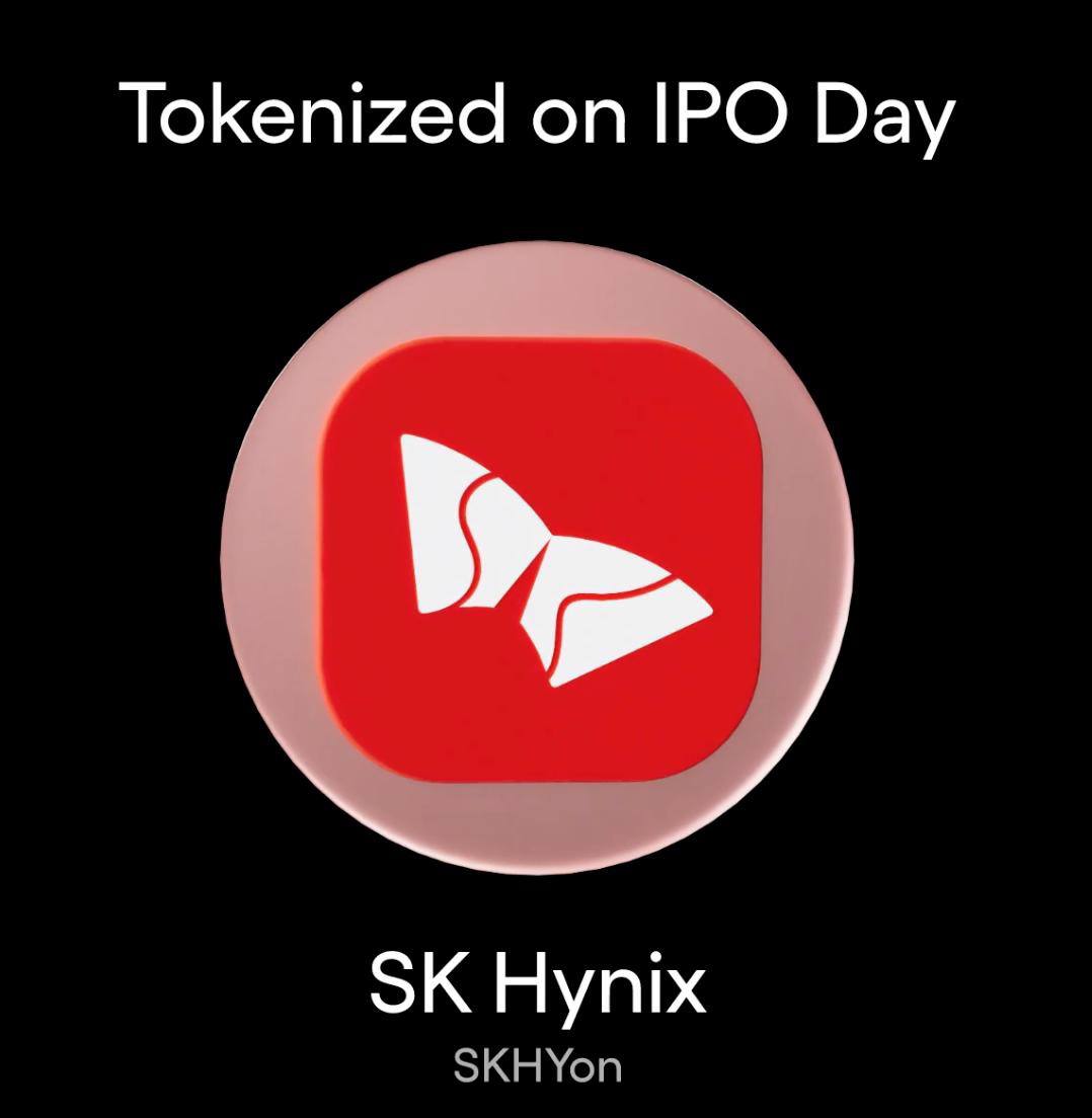 bsc_daily's tweet photo. 🚨 Another major RWA goes onchain

@SKhynix — one of the world's largest memory chip makers and a key supplier for the AI industry — is now available as a tokenized asset on @BNBCHAIN through @OndoFinance.

Users can trade $SKHYon across major BNB Chain venues, including PancakeSwap, 1inch, MetaMask, Binance Wallet, Trust Wallet, and more.

The tokenized equity ecosystem on BNB Chain continues to expand. 📈