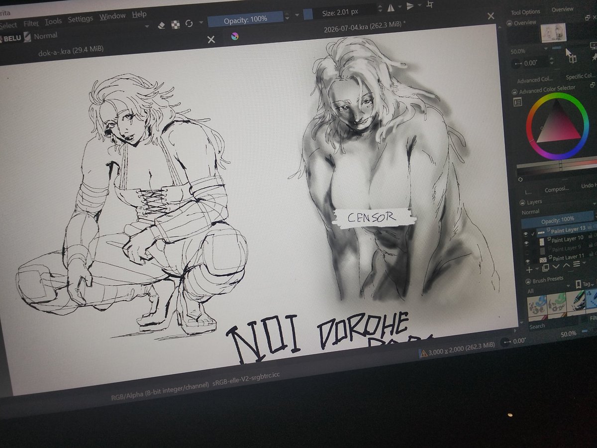 moefreakpunch's tweet photo. No caption because I shit at writing
Anyway, here's your mommy muscle Noi (Dorohedoro)

#dorohedoro #rakugaki #rkgk #noi https://t.co/OpVSKbUQUv