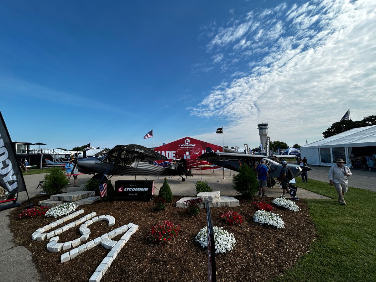 LycomingEngines's tweet photo. One more week until the world's biggest airshow, #AirVenture2026! We’ll be in booth 277-282 outside of Hangar A with plenty of fun for everybody. Follow our page and keep an eye out for our schedule so you don’t miss any of the exciting events we have planned this year! https://t.co/6dhwBgXege