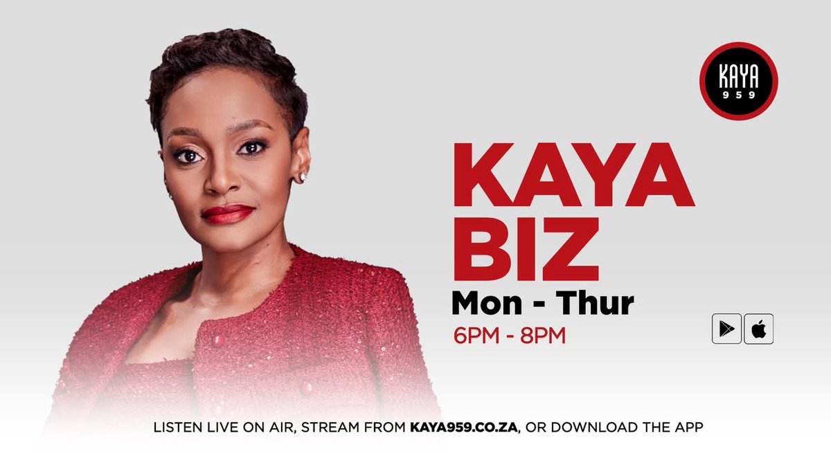 KayaOnAir's tweet photo. Markets. Economics. Wealth. Business. Finance.

It’s time for #KayaBiz with Gugu Mfuphi

-SA’s Inflation bites: The Chocolate Economy
-Wealth Creation: Tax as Investment Strategy
-Careers Corner: The Messy Middle
-Old Mutual Claims Stats

📲Whatsapp us on: 063 688 0959 https://t.co/6LyQrjljIH