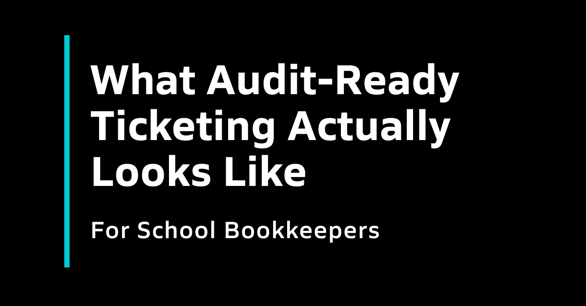 GoFanHS's tweet photo. Could your office produce a full year of event revenue report with three weeks' notice? We took a closer look at what “audit-ready” actually requires for school bookkeepers, and where most schools fall short.

Read more: https://t.co/nS80TXKZPr https://t.co/sgJhfBYjX0