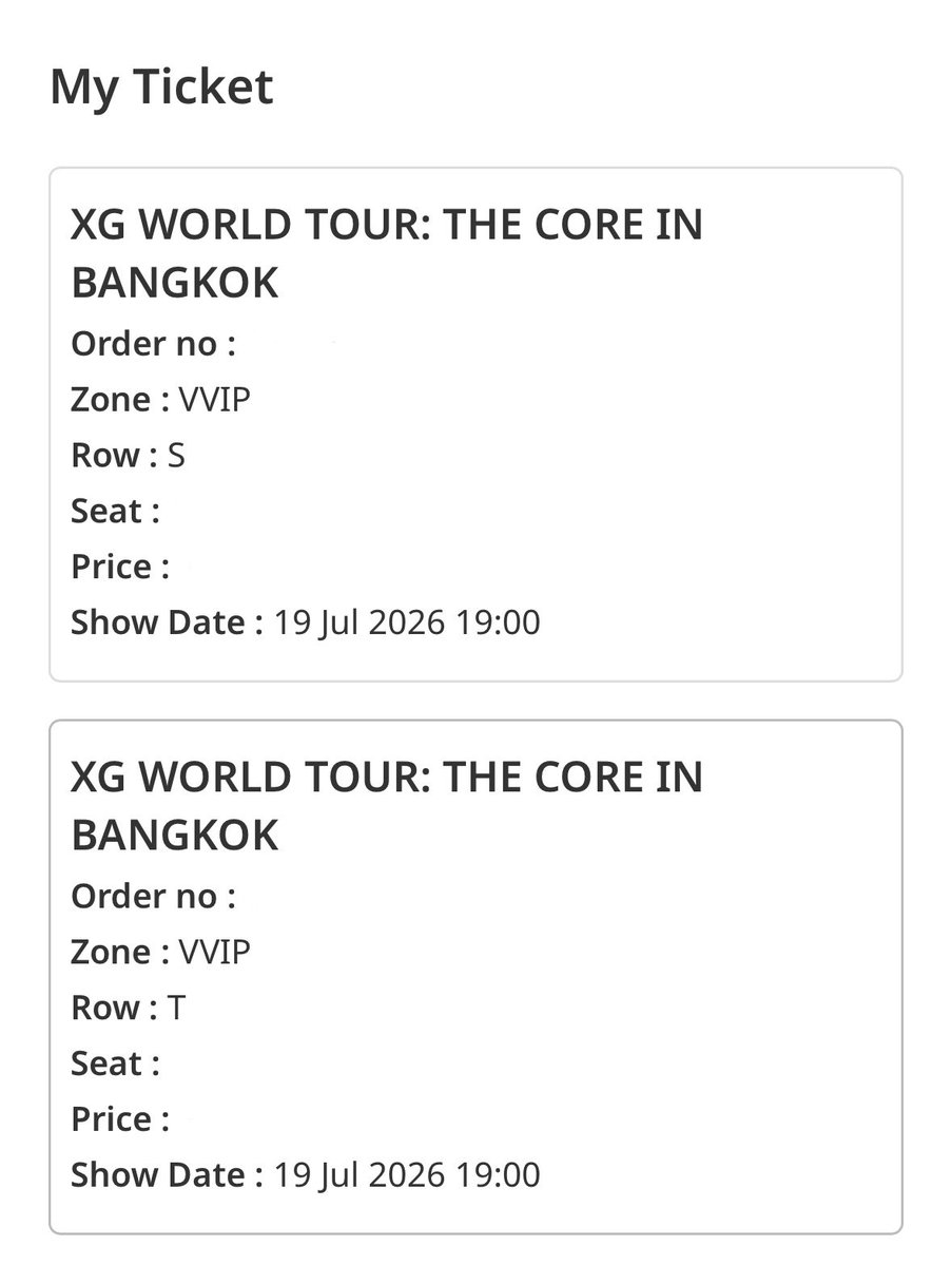 ___ioa's tweet photo. wts / ขาย / ปล่อยบัตร 1 ใบ

Selling XG Thailand VVIP tix x2
Please dm 

I am going as well, can pick up tix at the venue 

#XG_WorldTour_THECORE_BANGKOK #XG_WorldTour_THECORE #ตลาดนัดXG
#XG #ALPHAZ https://t.co/dHj4dkpKxV