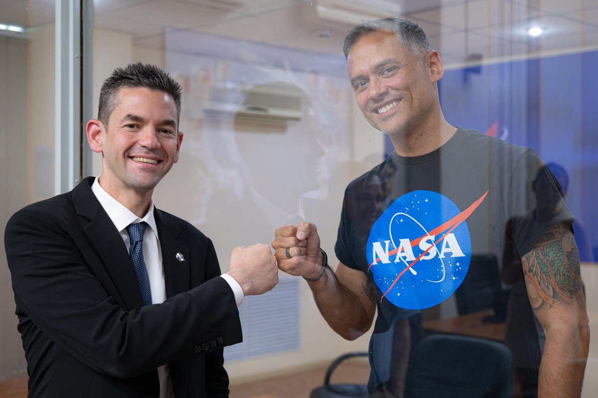 NASAJohnson's tweet photo. Eyes on Baikonur — liftoff tomorrow! 🚀

Anil Menon launches on Soyuz MS‑29 at 10:47 a.m. EDT, beginning his first mission to the @Space_Station with Expeditions 74/75 and supporting human health and tech research in orbit.📺 Coverage starts 9:45 a.m. EDT on NASA+ and YouTube. https://t.co/R1HNZVbidb