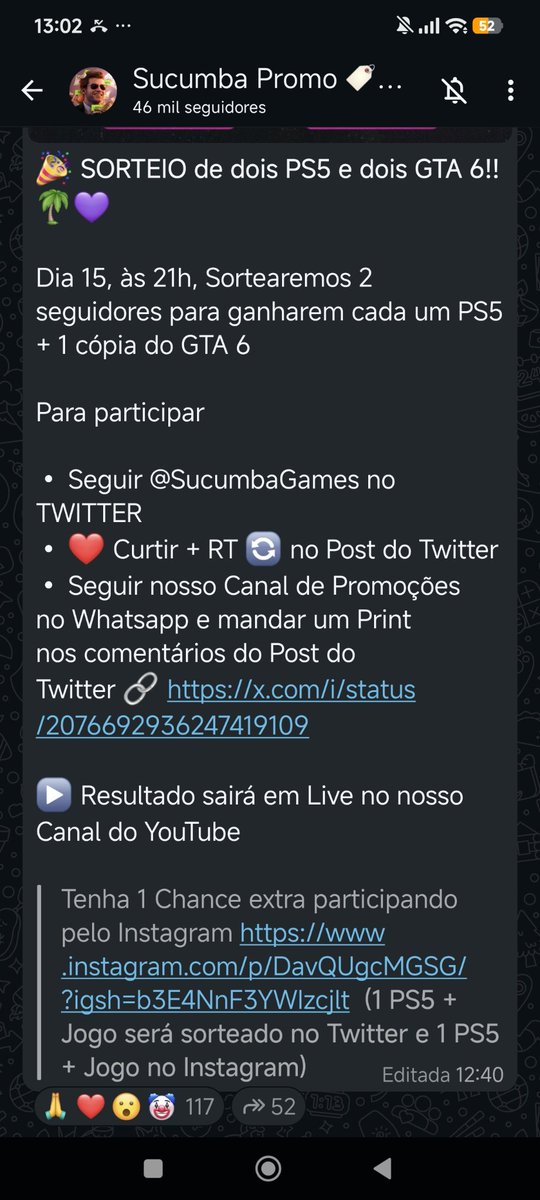 LucasKrill's tweet photo. @SucumbaGames Agora Vai 🔥 https://t.co/hTptoYesZN