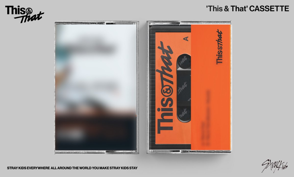 Stray_Kids's tweet photo. Stray Kids "This & That" PRE-ORDER
"This & That" CASSETTE (US ONLY) 

https://t.co/U5BsyyEhLf

2026.08.07 FRI 1PM (KST) | 0AM (ET) 

🚚PRE-SAVE & PRE-ORDER "THIS & THAT" NOW!
https://t.co/r6X8izNhSb

#StrayKids #스트레이키즈
#THIS_AND_THAT
#StrayKidsComeback
#YouMakeStrayKidsStay