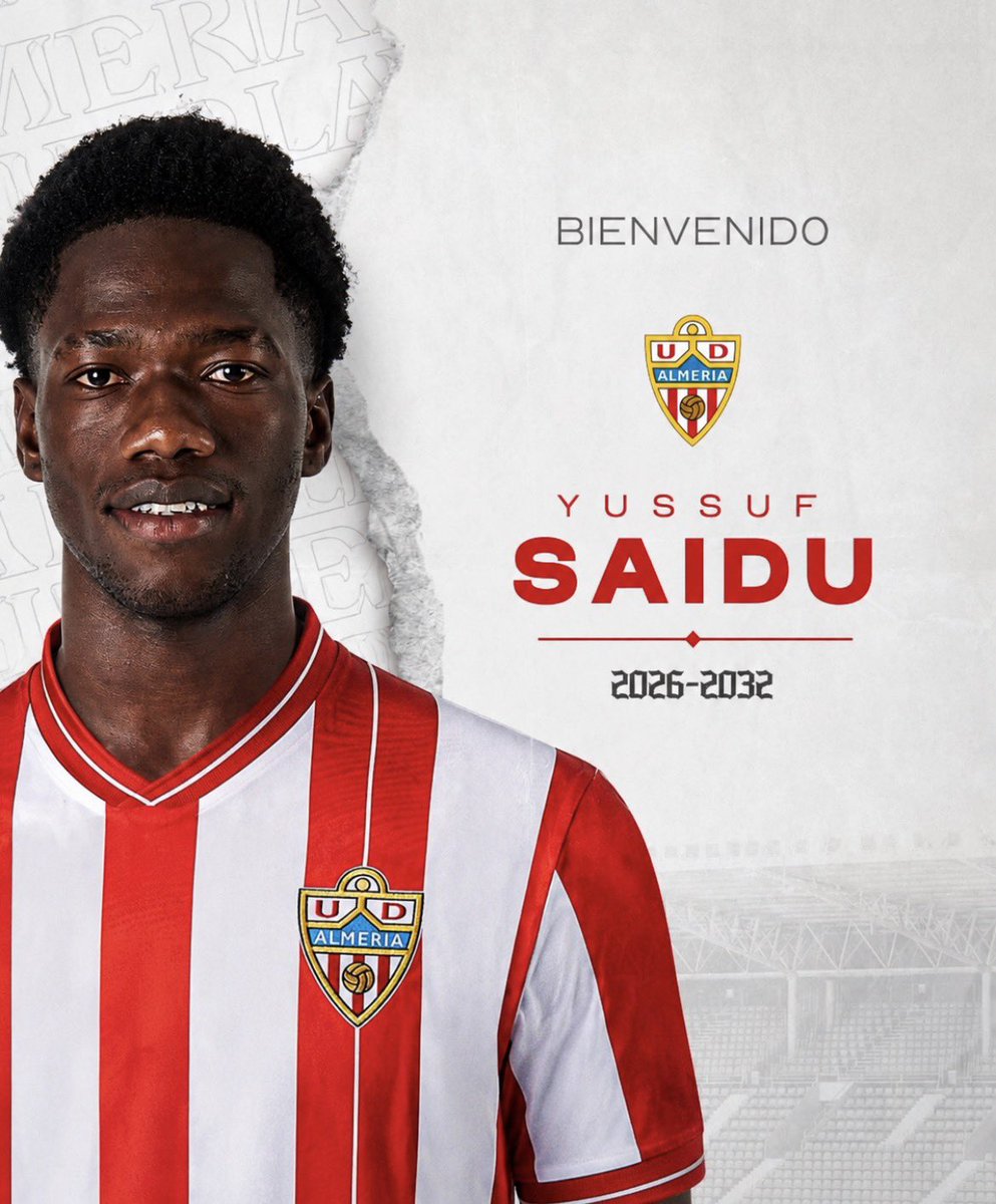 PedroBonafer's tweet photo. Yussif Saidu, ha dado el visto bueno a su fichaje por el @U_D_Almeria , que esta cerca de llegar a un acuerdo con el @RealZaragoza.

Sera un traspaso de 3,5M o una cesión de 1 año con opción de compra obligatoria por la misma cantidad al final de la misma.

Oficial pronto🔜 https://t.co/0wWkZE1akL