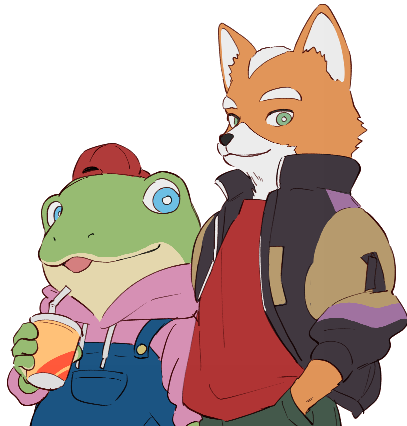 maesan03's tweet photo. 親友してる🐸🦊にロマン抱いてるらくがき https://t.co/cGGQ2iI7FD
