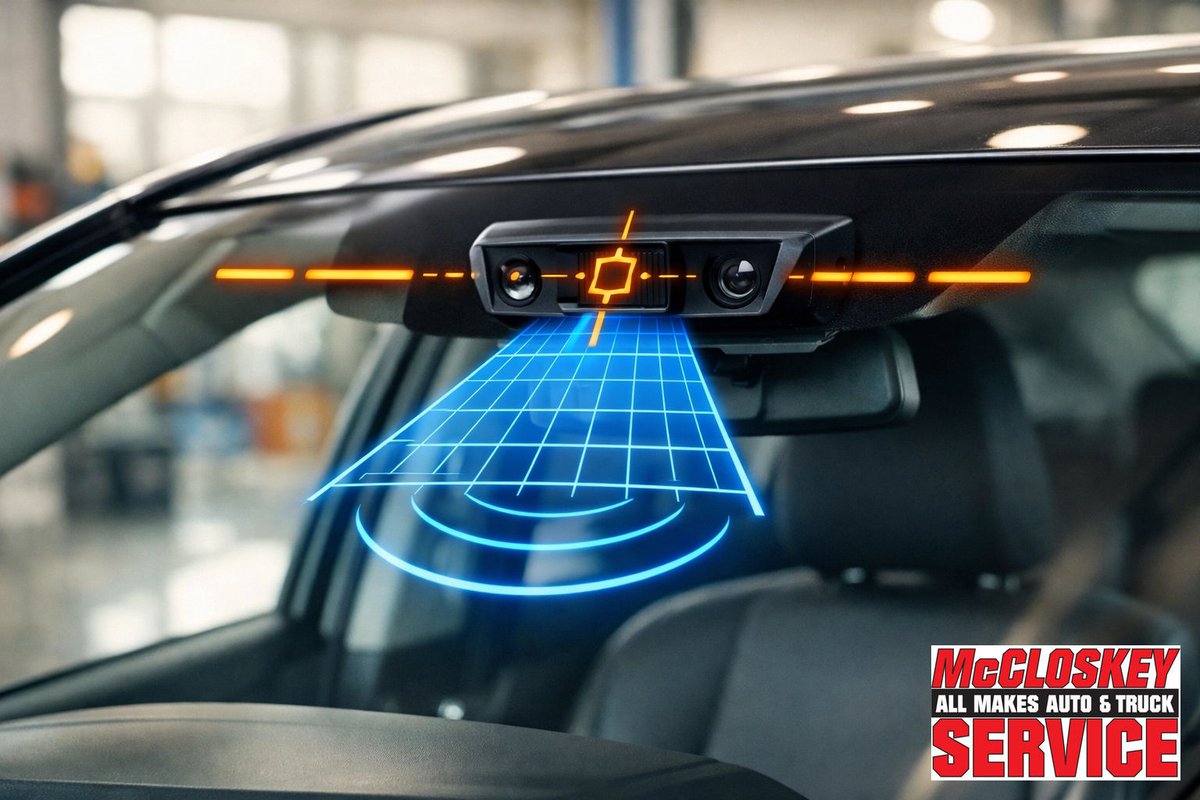 mccloskeyservic's tweet photo. Ever feel like your car is second-guessing you on I-25? 🚗 If you’ve had a new windshield or alignment, your ADAS eyes might be 'cross-eyed.' Recalibration keeps your lane-keep assist and emergency braking sharp. Stay safe! 🛡️ #ADAS #McCloskeyService #ColoradoSprings https://t.co/pP1Rj6kSp3