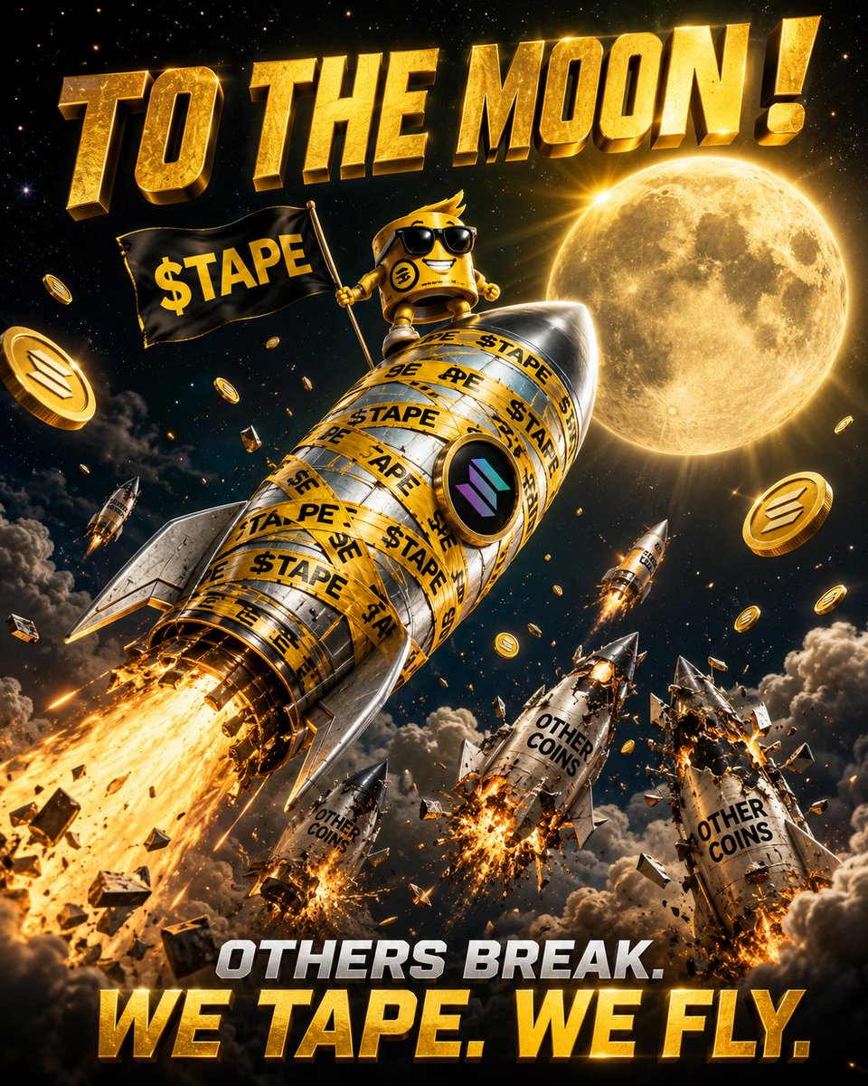 Web3mahd's tweet photo. @Crypto__Haris Builders keep building, believers keep winning. 🛠️
That's the vibe with $TAPE.

CA:
"7QXDpKoeEe9hJjiYTw6NmaAyyqX1KyBfvVXq3F24pump"

🚀 #Solana #TAPE https://t.co/69sRWs7WAn