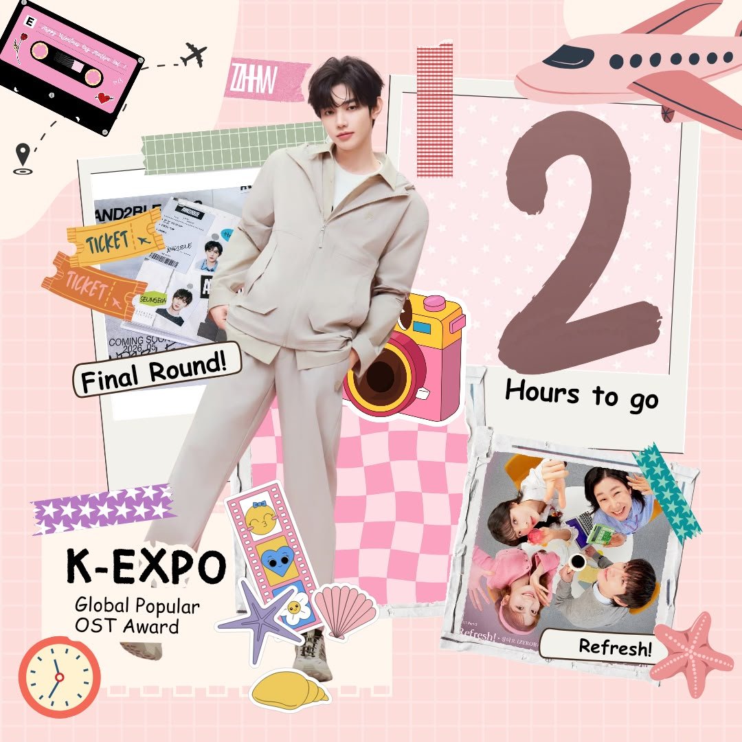 ZHANGHAOVOTE's tweet photo. 🚨 FINAL ROUND 𝗗-𝗗𝗔𝗬‼️
🏆 2026 NEWSIS K-EXPO GLOBAL POPULAR OST

⏳️ – 2 HOURS to POLL END 
🎯 TOP 1
⏰ MASS VOTE at 14:15 KST & 14:45 KST / VOTE EARLY if you can't join Mass Vote
🔗https://t.co/obUSZW9XwQ

*️⃣ Adjust your voting time based on your total accounts

Let's WIN 🏆 for Hao & leave NO REGRET! 🔥

#ZHANGHAO #장하오 #章昊 #จางฮ่าว #ジャンハオ
#AND2BLE #앤더블