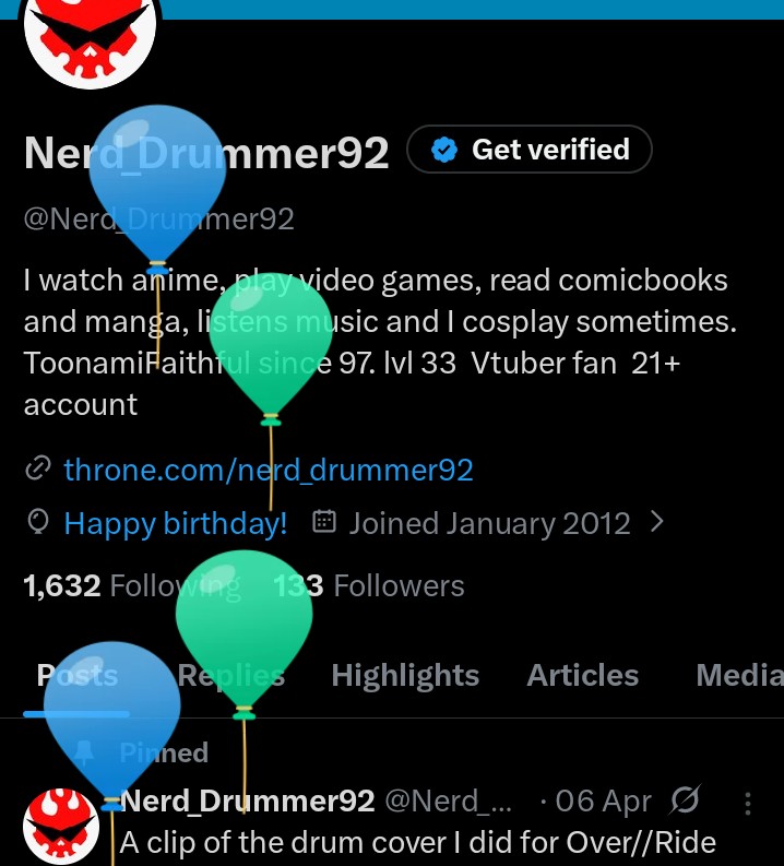 Nerd_Drummer92's tweet photo. Balloons https://t.co/0cFJlRrSZw