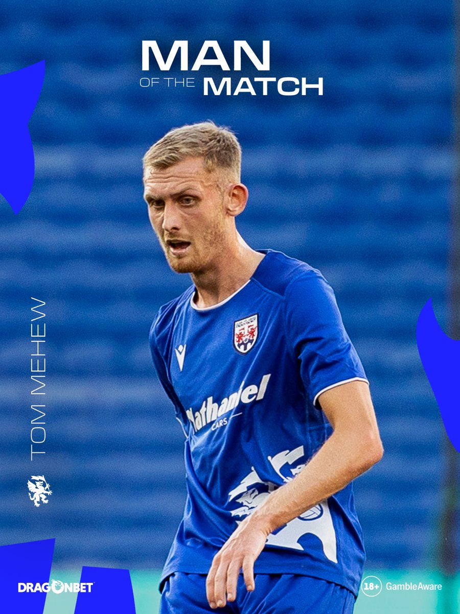 PenybontFC_'s tweet photo. Tom Mehew was voted Bont’s man of the match from Thursday’s defeat against Santa Coloma

Congratulations, Tom 👏

Sponsored by @DragonBetX | 18+ GambleAware https://t.co/nUgpmA1L9r