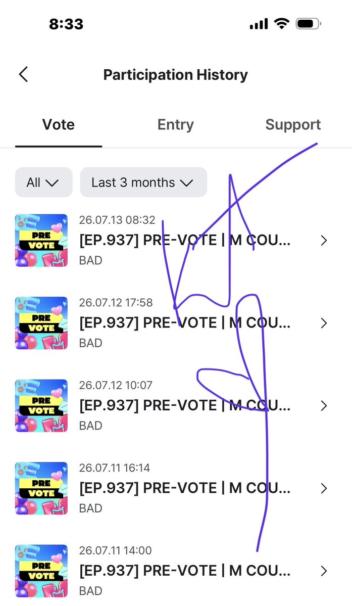 1024Mingi_'s tweet photo. I swear only takes 60 sec:
1. Open mnet plus
2. Scroll down 
3. Press the timer ⏱️ button
4. Click on BAD
5. Watch ad,wait 10 sec for a SMALL arrow to appear on top left screen.
4. Click on arrow then in 10 sec, “x” will appear on top right screen.
5. Click “x”  then vote for BAD https://t.co/LgSNRFrBkc