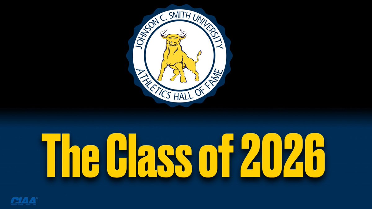 JCSUSports's tweet photo. JCSU Athletics proudly announces its 2026 Hall of Fame Class, honoring 10 individuals whose achievements &amp; service left a lasting impact on Golden Bulls Athletics.

Induction Ceremony: Friday, Sept. 18, 2026 | Brayboy Gymnasium https://t.co/SiM6hRaiMm