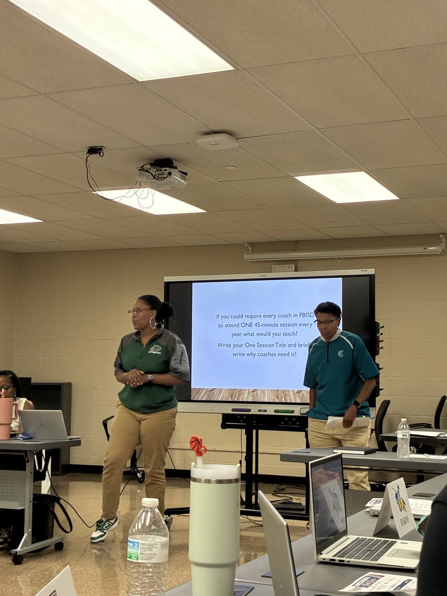 CoachMoMac's tweet photo. My Girls @CoachBrewer24 @coachvjohnson33 Leading the PAC at our first Coordinators meeting! @LadyCaneHoops @ACHS_ChargerGBB #thebend #LeadershipDevelopment https://t.co/IWXPJKf1X3