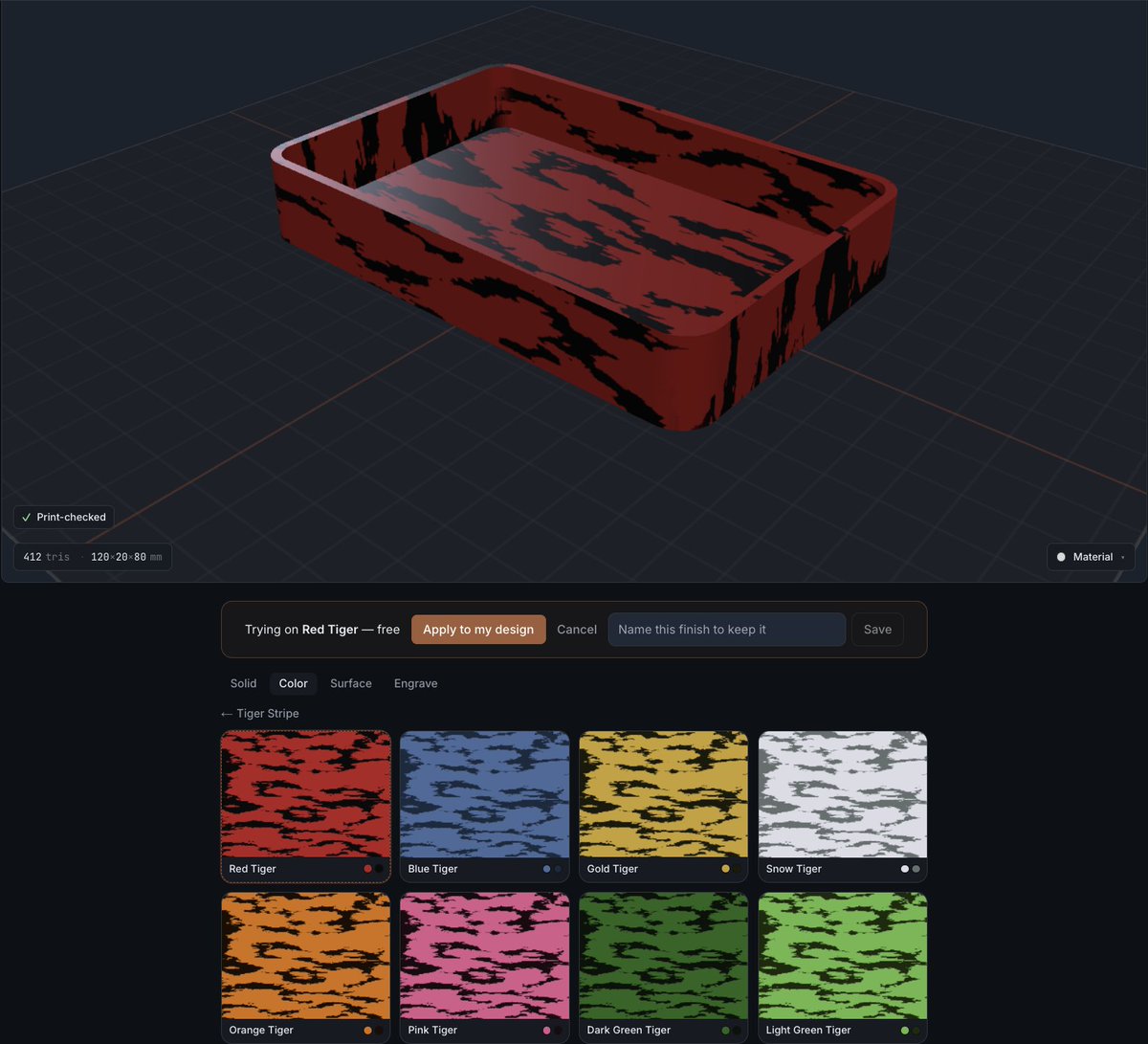 Kiln3d's tweet photo. 1/
Kiln 1.2.0 is out.

View, create, and decorate a real object right in your browser. A brand-new organic-sculpting engine. 

Smarter recovery tooling. And every file now carries proof it came from Kiln. 🧵 https://t.co/Tjkjmsf8UT