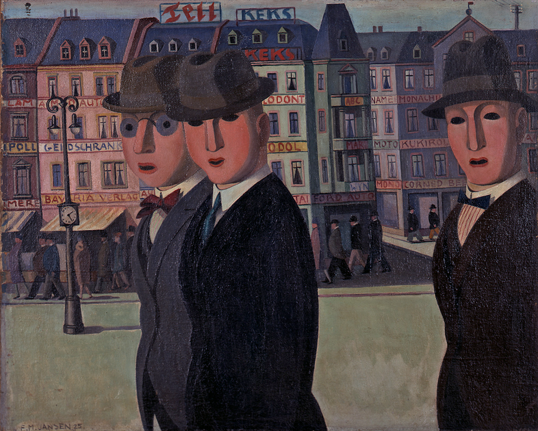 MenschOhneMusil's tweet photo. Franz M. Jansen, Promenade, 1925. https://t.co/HH5pOQRfKo