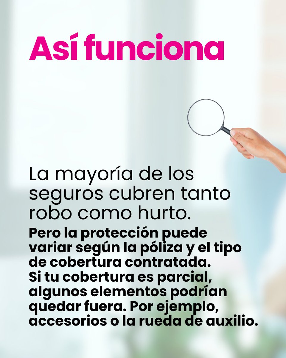 comparaencasa's tweet photo. Antes de contratar un #segurodeauto, hay una pregunta clave: ¿sabés realmente qué cubre el #roboohurto?
No todas las pólizas ofrecen la misma protección: algunas cubren #robototal, otras también parcial, y ciertos accesorios pueden quedar excluidos
Conocer los detalles de tu cobertura hace la diferencia cuando más lo necesitás
#SeguroDeAuto #Comparaencasa