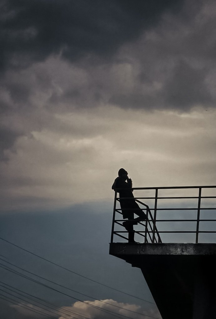 Kiggz101's tweet photo. "Solitary Silhouette" #MoodySky #Contemplation https://t.co/2SqYgWtBW9