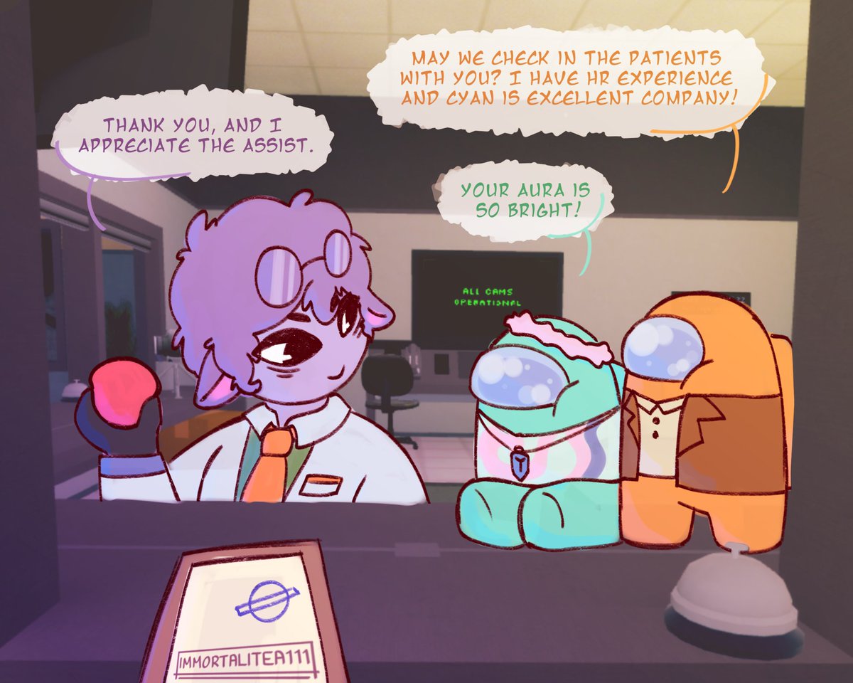 immortalitea111's tweet photo. working with secretary #amongus x #animalhospital #roblox https://t.co/ewfW32e3Sj
