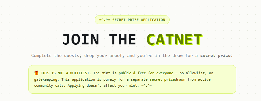 an662114's tweet photo. 📢 Kèo NFT Free Mint: ASCII Cats

Mạng lưới: Robinhood Chain

Tổng cung: 3,333 NFT

Chi phí: Free (chỉ trả gas)

Giới hạn: 1 NFT/ví

Nhiệm vụ: https://t.co/ctphiWM3s7

Mint tại: https://t.co/gzAE3Macms

Lưu ý: Luôn kiểm tra kỹ ví trước khi kết nối https://t.co/DIQshtVXN6