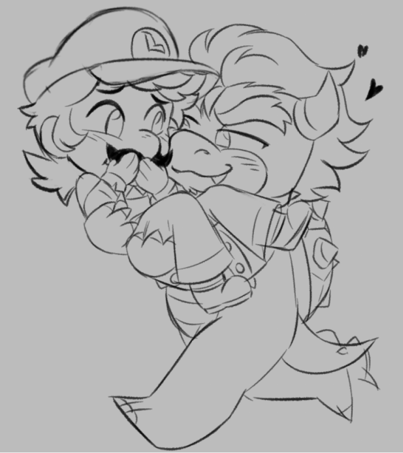 Feeniroir's tweet photo. my brain is so fried rn have this doodle of them bc i miss them sm https://t.co/rD054HaKeC