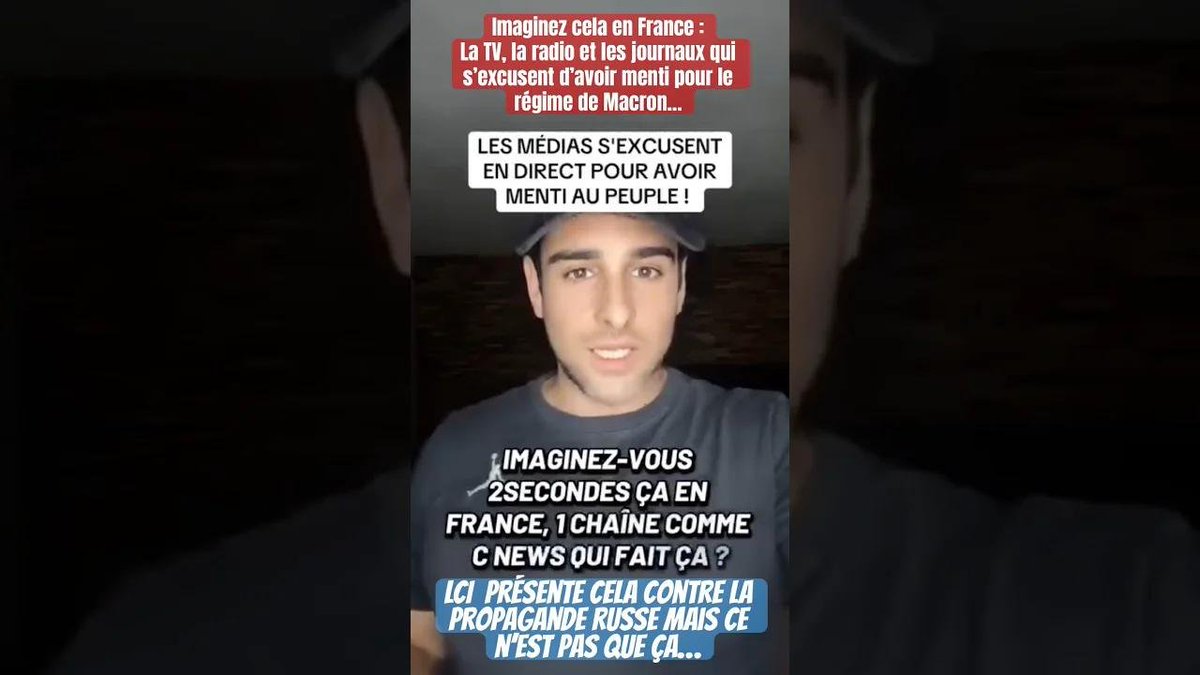 JJKer3's tweet photo. https://t.co/OmE6lqUyzW
Imaginez que les médias français s’excusent d’avoir menti pour de la propagande UE et pour Macron https://t.co/GyX1GISTYs