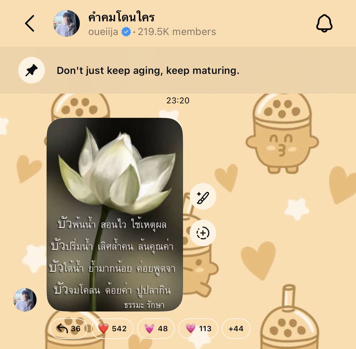 beyourNUBDAO's tweet photo. ꔛ ⭐
IG Broadcast Update : คำคมโดนใคร

🪷🙏🏻

#ต้าห์อู๋ #oueiija #DAOU 
#byNUBDAO https://t.co/j1tl935g0n